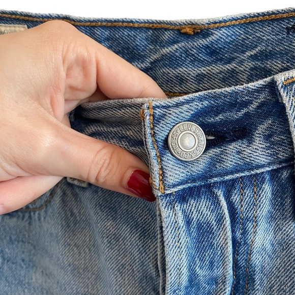 Levi’s 501 High Rise Skinny Jeans In Medium Blue Wash - Picture 6 of 15